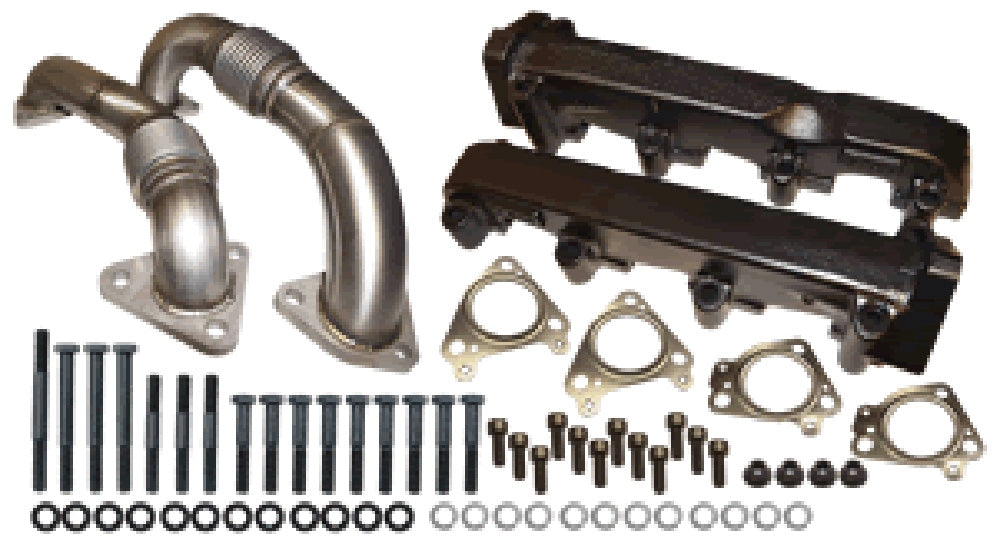 ATS Diesel 204-900-4248 Pulse Flow Exhaust Manifold Kit Fits 2001-2004 6.6L Duramax