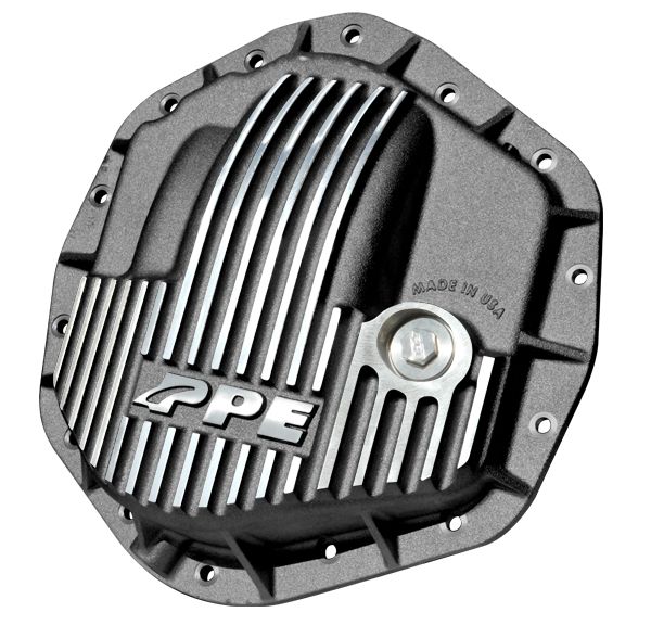 PPE Diesel 238051010 Heavy Duty Cast Aluminum Rear Differential Cover GM/Ram 2500/3500 HD Brushed PPE Diesel