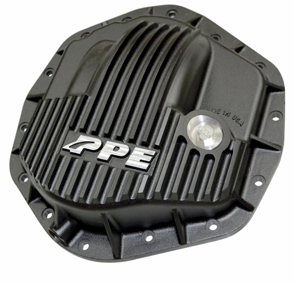 PPE Diesel 238051020 Heavy Duty Cast Aluminum Rear Differential Cover GM/Ram 2500/3500 HD Black PPE Diesel