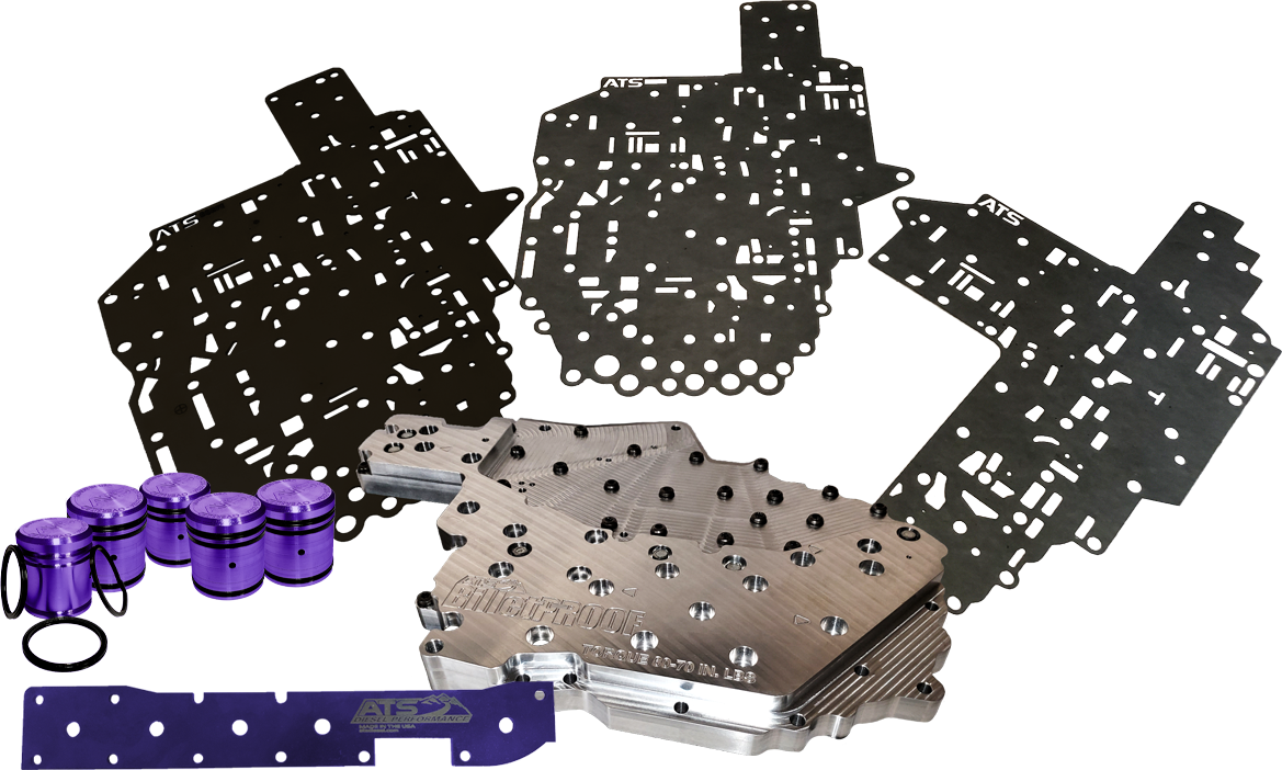 ATS Diesel 303-007-2380 68Rfe Billet Channel Plate Kit Fits 2012-2018 6.7L Cummins