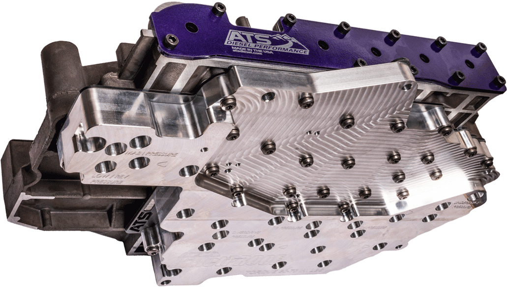 ATS Diesel 303-911-2380 68Rfe Billet Channel Plate Valve Body Fits 2012-2018 6.7L Cummins With Solenoid Pack
