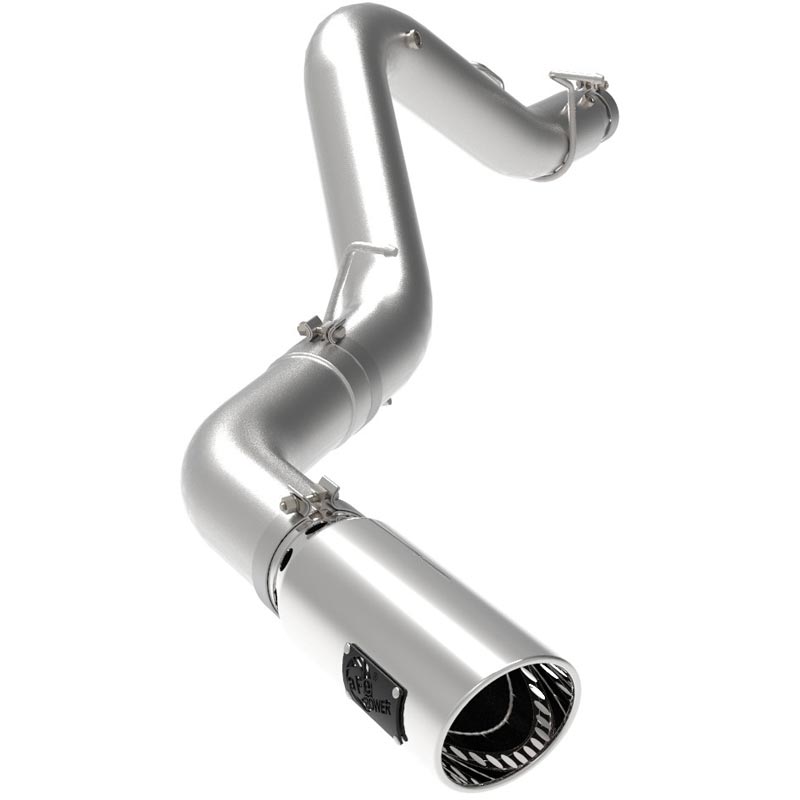 AFE 49-44125-P Large Bore HD 5" Filter-Back Exhaust System w/Polished Tip