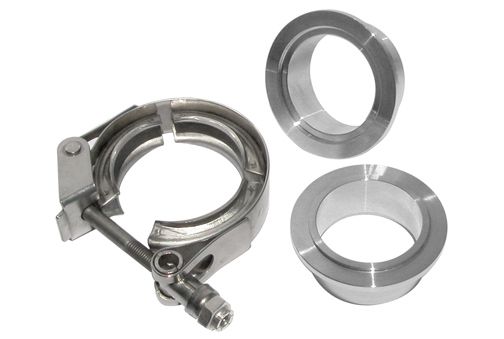 PPE Diesel 517215003 1.5 Inch QR Aluminum V-Band 3 Pc Set 1C 1M 1F PPE Diesel