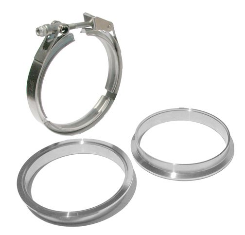 PPE Diesel 517250003 5.0 Inch QR Aluminum V-Band 3 Piece Set 1C 1M 1F PPE Diesel