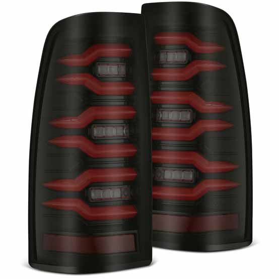 AlphaRex 620007 LUXX-Series Black/Red LED Tail Lights