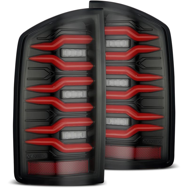 AlphaRex 641030 LUXX-Series Black/Red LED Tail Lights