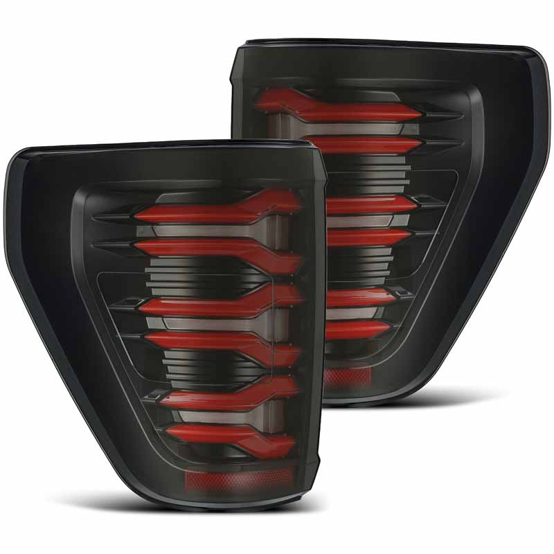 AlphaRex 653030 LUXX-Series Black/Red LED Tail Lights