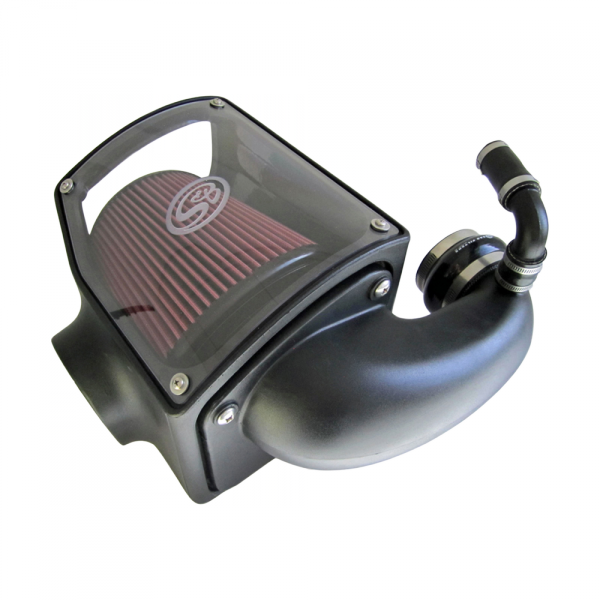 S&B Filters 75-5045 Cold Air Intake For 92-00 GMC K-Series V8-6.5L Duramax Oiled Cotton Cleanable Red