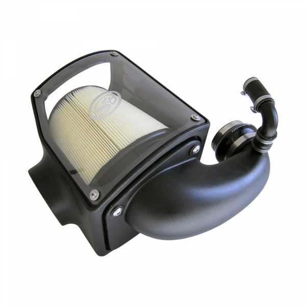 S&B Filters 75-5045D Cold Air Intake For 92-00 GMC K-Series V8-6.5L Duramax Dry Dry Extendable White