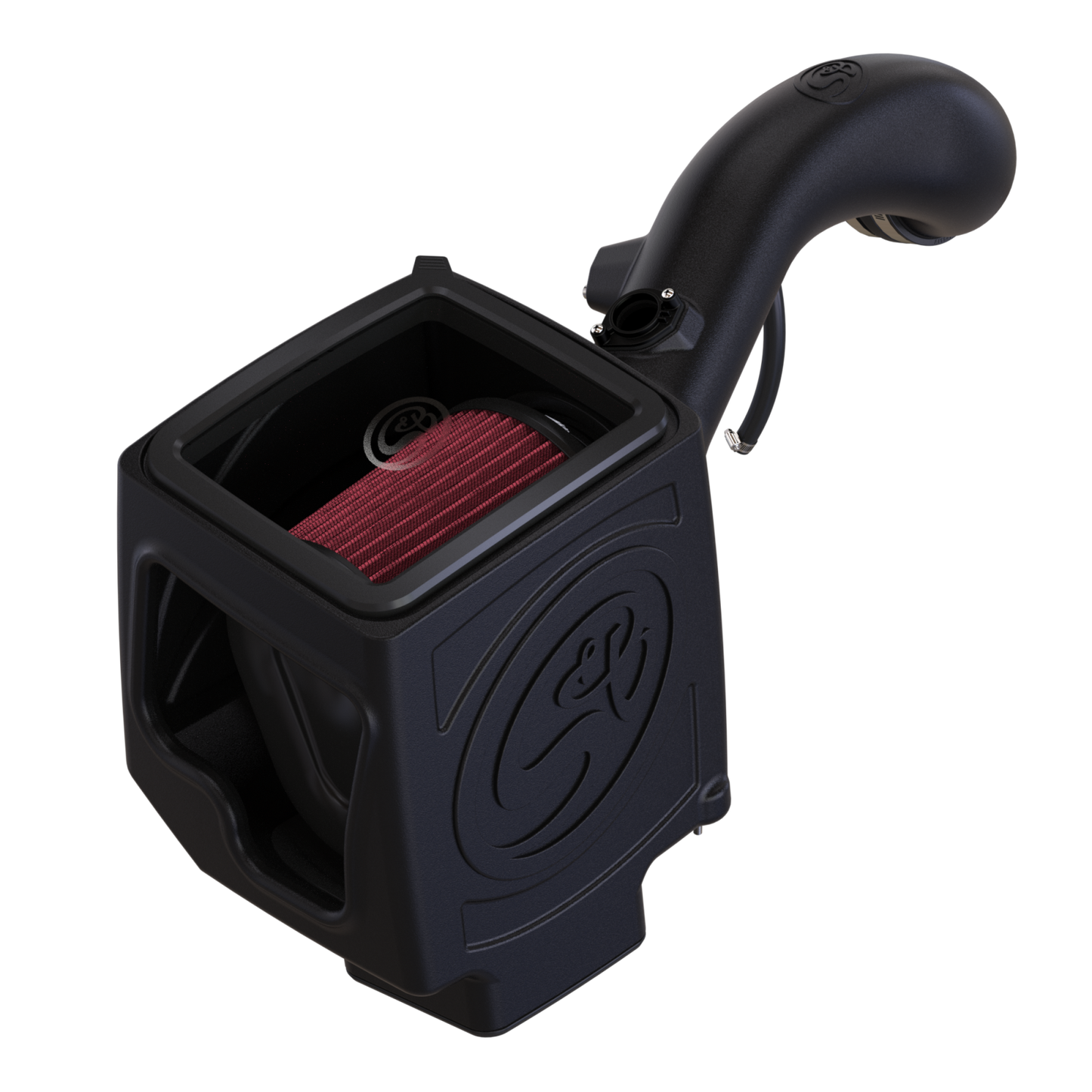 S&B Filters 75-5061-1 Cold Air Intake For 09-13 Chevrolet Silverado/ Sierra 2500 / 3500 6.0L Cotton Cleanable Red