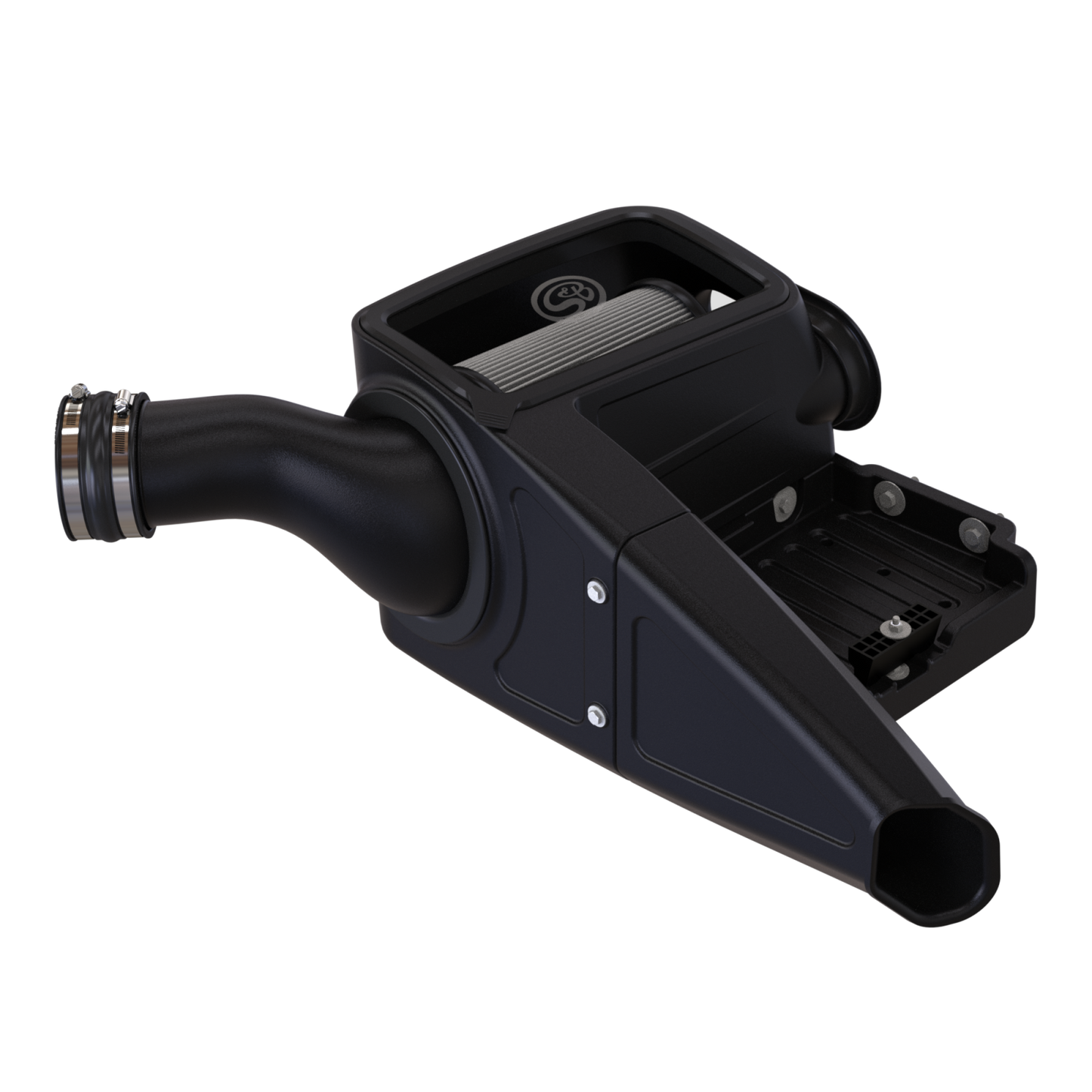 S&B Filters 75-5062D Cold Air Intake For 98-03 Ford F250 F350 F450 F550 V8-7.3L Powerstroke Dry Extendable White