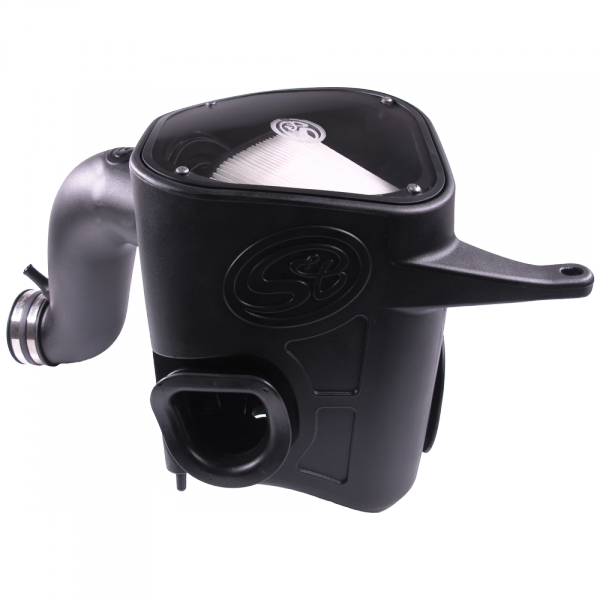 S&B Filters 75-5068D Cold Air Intake For 13-18 Dodge Ram 2500 3500 L6-6.7L Cummins Dry Extendable White