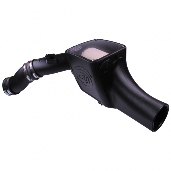 S&B Filters 75-5070D Cold Air Intake For 03-07 Ford F250 F350 F450 F550 V8-6.0L Powerstroke Dry Extendable White