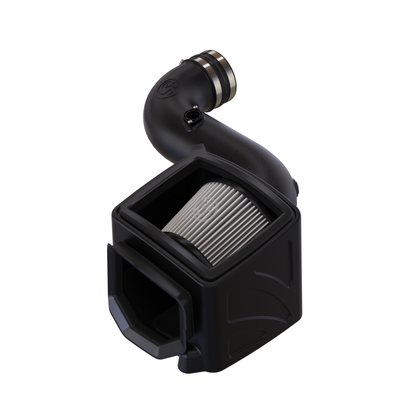 S&B Filters 75-5080D Cold Air Intake For 06-07 Chevrolet Silverado GMC Sierra V8-6.6L LLY-LBZ Duramax Dry Extendable White