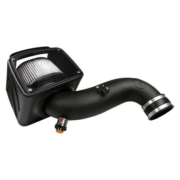S&B Filters 75-5091D Cold Air Intake For 07-10 Chevrolet Silverado GMC Sierra V8-6.6L LMM Duramax Dry Extendable White