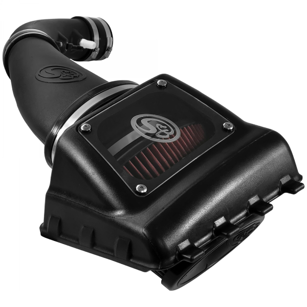 S&B Filters 75-5108 Cold Air Intake For 11-16 Ford F250, F350 V8-6.2L Oiled Cotton Cleanable Red