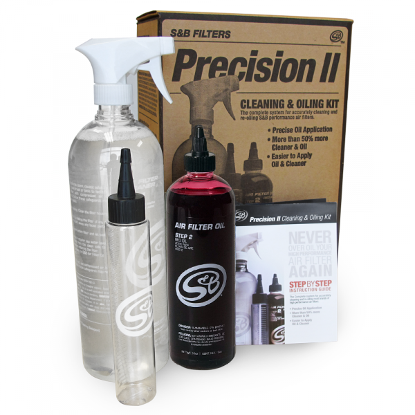 S&B Filters 88-0008 Cleaning Kit For Precision II Cleaning and Oil Kit Red Oil Oiled