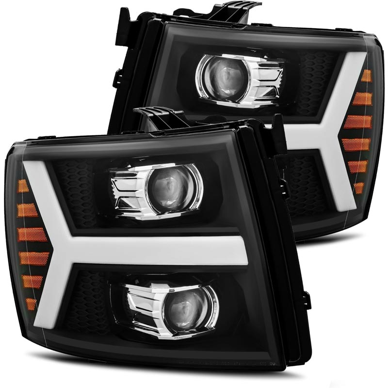 AlphaRex 880205 PRO-Series Black Projector Headlights