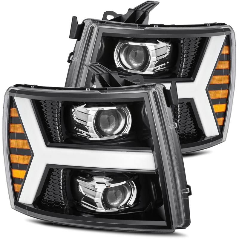 AlphaRex 880206 PRO-Series Jet Black Projector Headlights