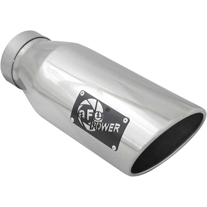 AFE 49T40601-P15 6" Polished Exhaust Tip (Right Side Logo)