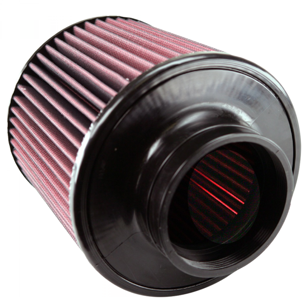 S&B Filters CR-90008 Air Filter for Competitor Intakes AFE XX-90008 Oiled Cotton Cleanable Red