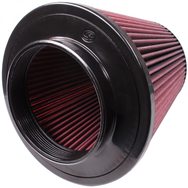 S&B Filters CR-90015 Air Filter for Competitor Intakes AFE XX-90015 Oiled Cotton Cleanable Red