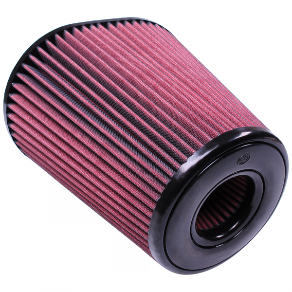 S&B Filters CR-90037 Air Filter for Competitor Intakes AFE XX-90037 Oiled Cotton Cleanable Red