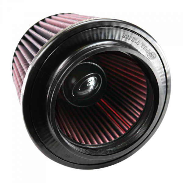 S&B Filters CR-90038 Air Filter for Competitor Intakes AFE XX-90038 Oiled Cotton Cleanable Red