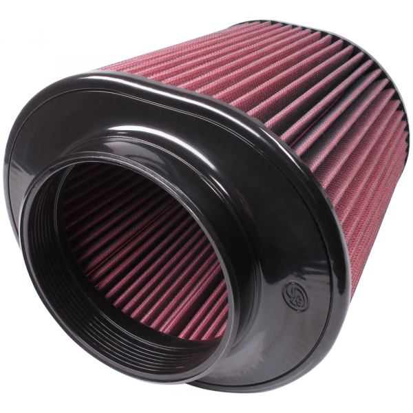 S&B Filters CR-91044 Air Filter for Competitor Intakes AFE XX-91044 Oiled Cotton Cleanable Red