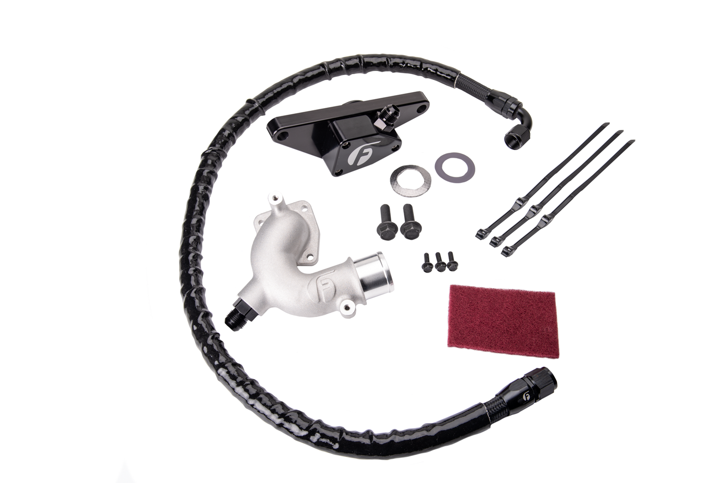 Fleece Performance FPE-CLNTBYPS-CUMMINS-1318 Coolant Bypass Kit for 2013-2018 RAM with 6.7L Cummins Fleece Performance