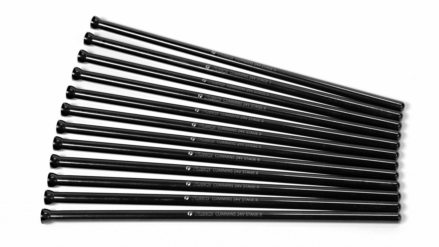 Fleece Performance FPE-CUMM-S2-PROD 24V Cummins Stage 2 Pushrods, 0.375 inch dia Fleece Performance