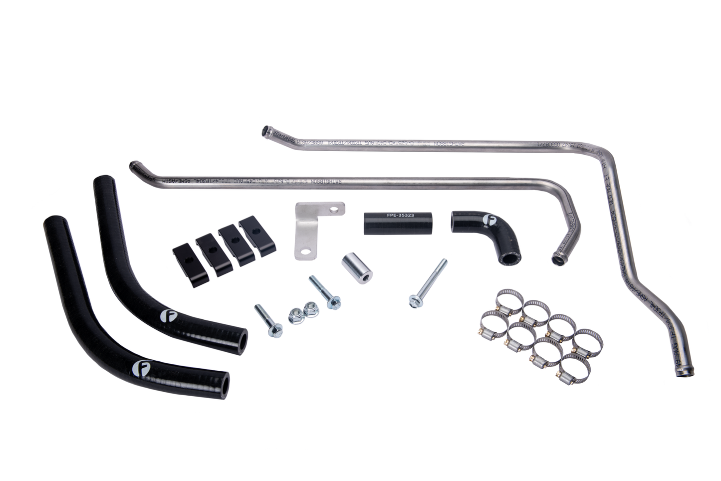 Fleece Performance FPE-CUMM-SSHCL-12V Replacement Heater Core Line Kit For 89-98 12 Valve Cummins Fleece Performance