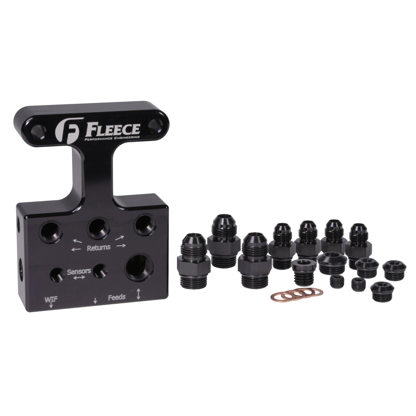 Fleece Performance FPE-FFD-RF-3G-67 2007.5-2009 3rd Gen 6.7L Dodge/Cummins Fuel Distribution Block Fleece Performance