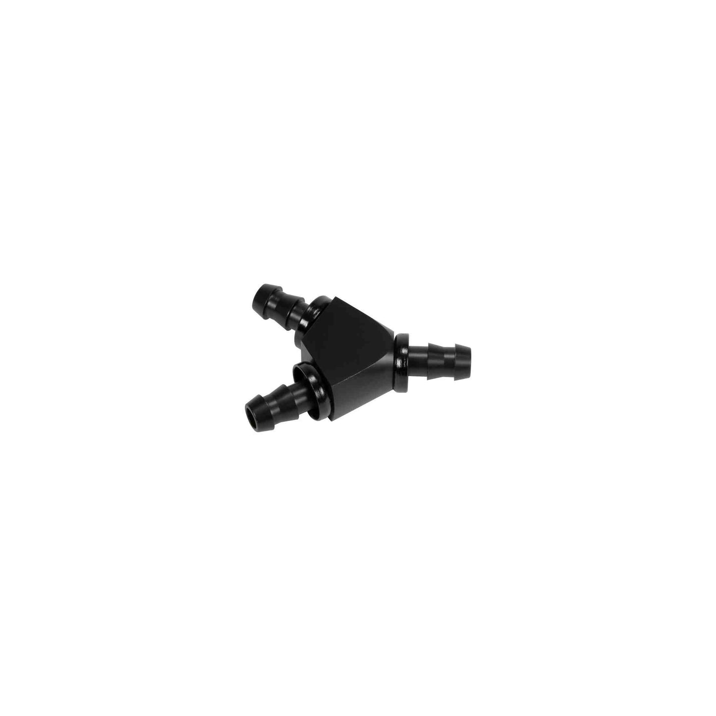 Fleece Performance FPE-FIT-Y06-BLK 3/8 Inch Black Anodized Aluminum Y Barbed Fitting (For -6 Pushlock Hose) Fleece Performance