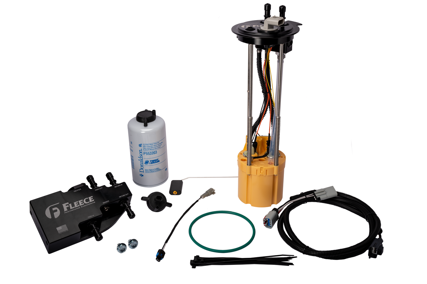 Fleece Performance FPE-PF-FMC-1116-LB PowerFlo Lift Pump and Fuel System Upgrade Kit for 2011-2016 Ford Powerstroke (Long Bed) Fleece Performance