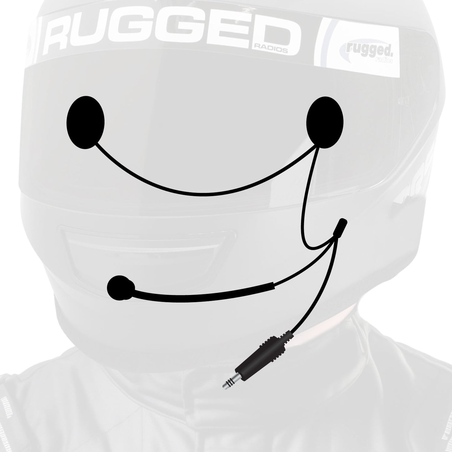 Rugged Radios HK-IFSP 4C IMSA Wired Helmet Kit with Speakers and Mic