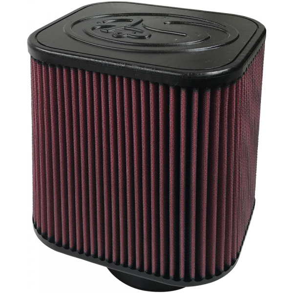 S&B Filters KF-1000 Air Filter For Intake Kits 75-1532, 75-1525 Oiled Cotton Cleanable Red