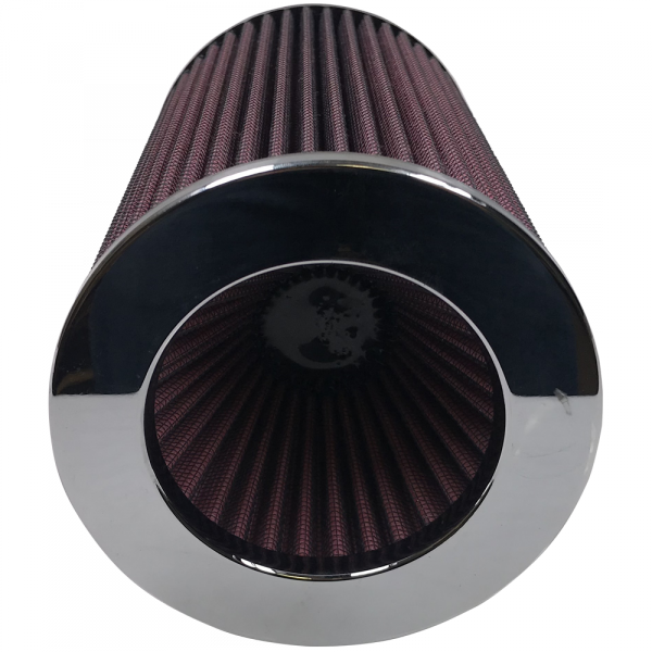 S&B Filters KF-1007 Air Filter For Intake Kits 75-3025-1,75-3017-2 Oiled Cotton Cleanable Red