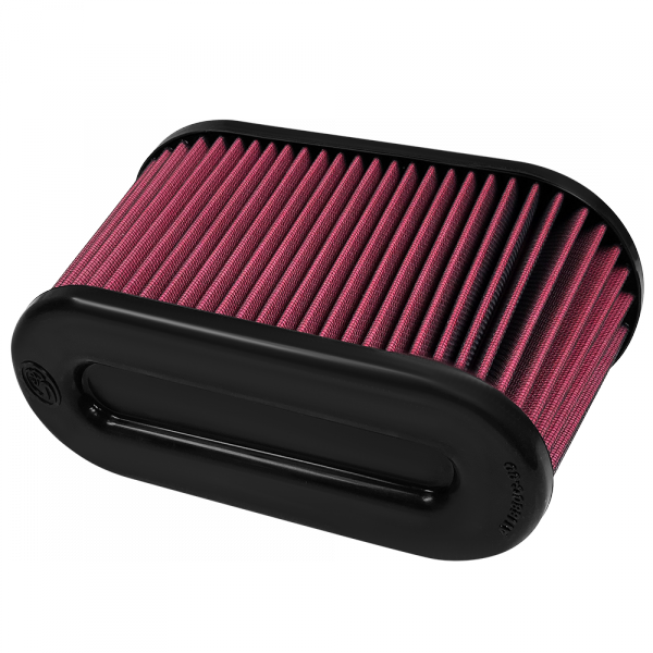 S&B Filters KF-1065 Air Filter For Intake Kits 75-5107 Oiled Cotton Cleanable Red