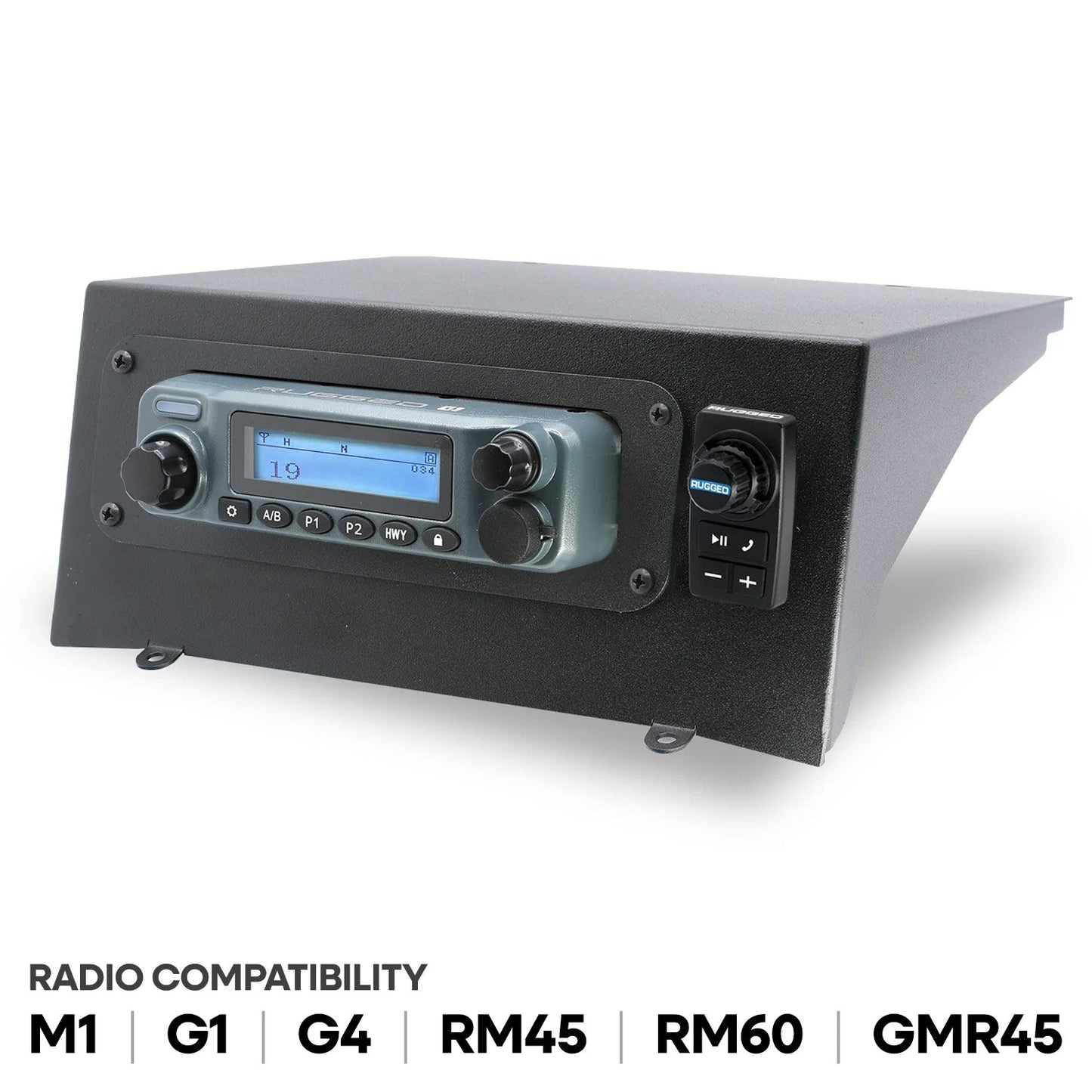 Rugged Radios MT-KRX-TM-SW-RM25-SW Kawasaki KRX Top Mount Kit - Rugged GMR25