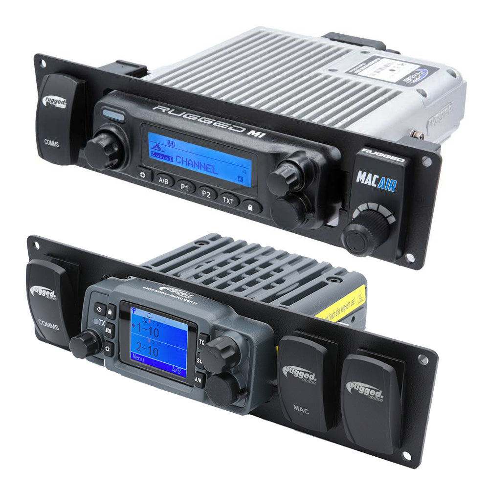 Rugged Radios MT-RMAX-25 Yamaha Wolverine RMAX Mount for Mobile Radio and Rocker Switches - GMR25 / ABM25 / RM-25WP