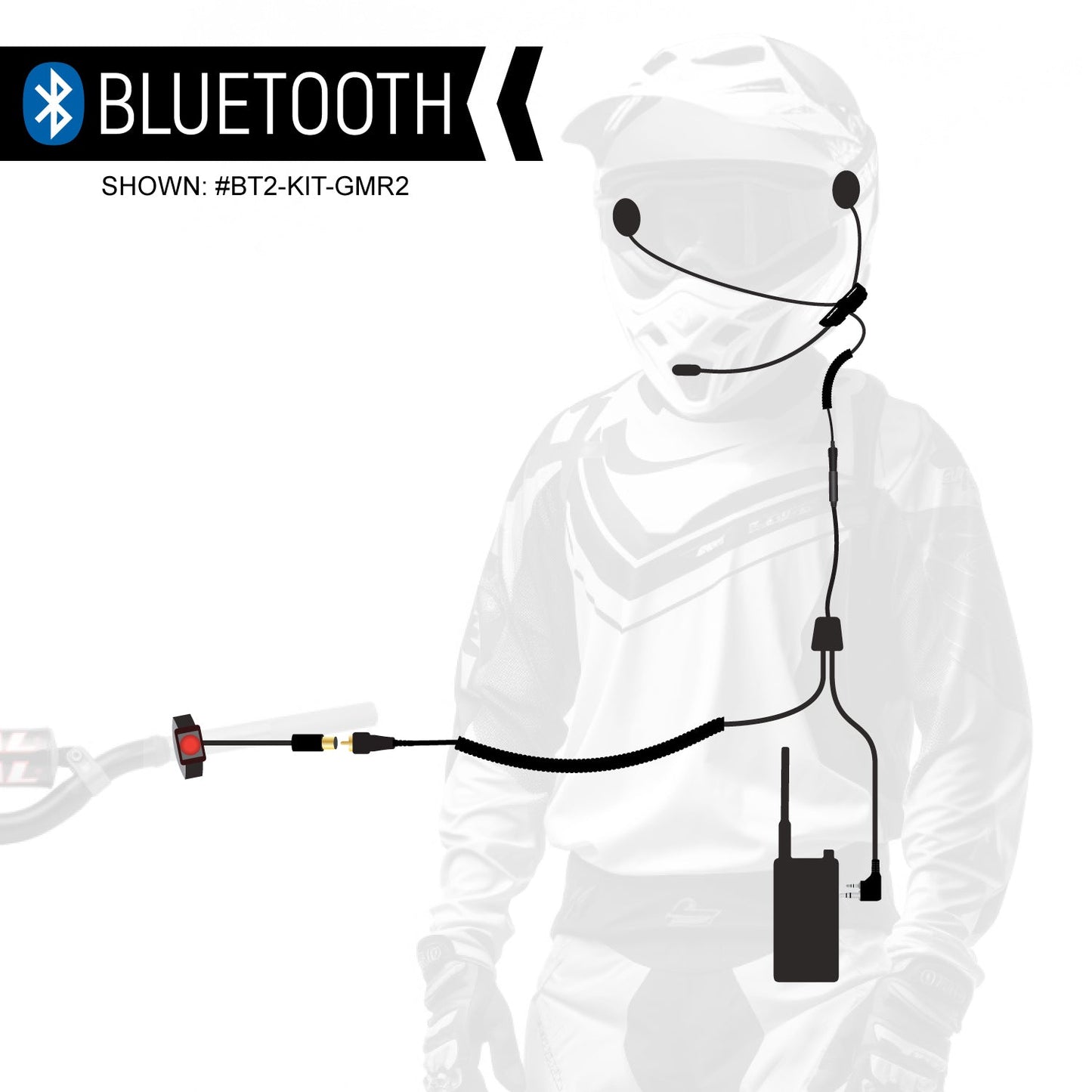 Rugged Radios BT2-KIT CONNECT BT2 Bluetooth Moto Kit with Radio - Without Radio