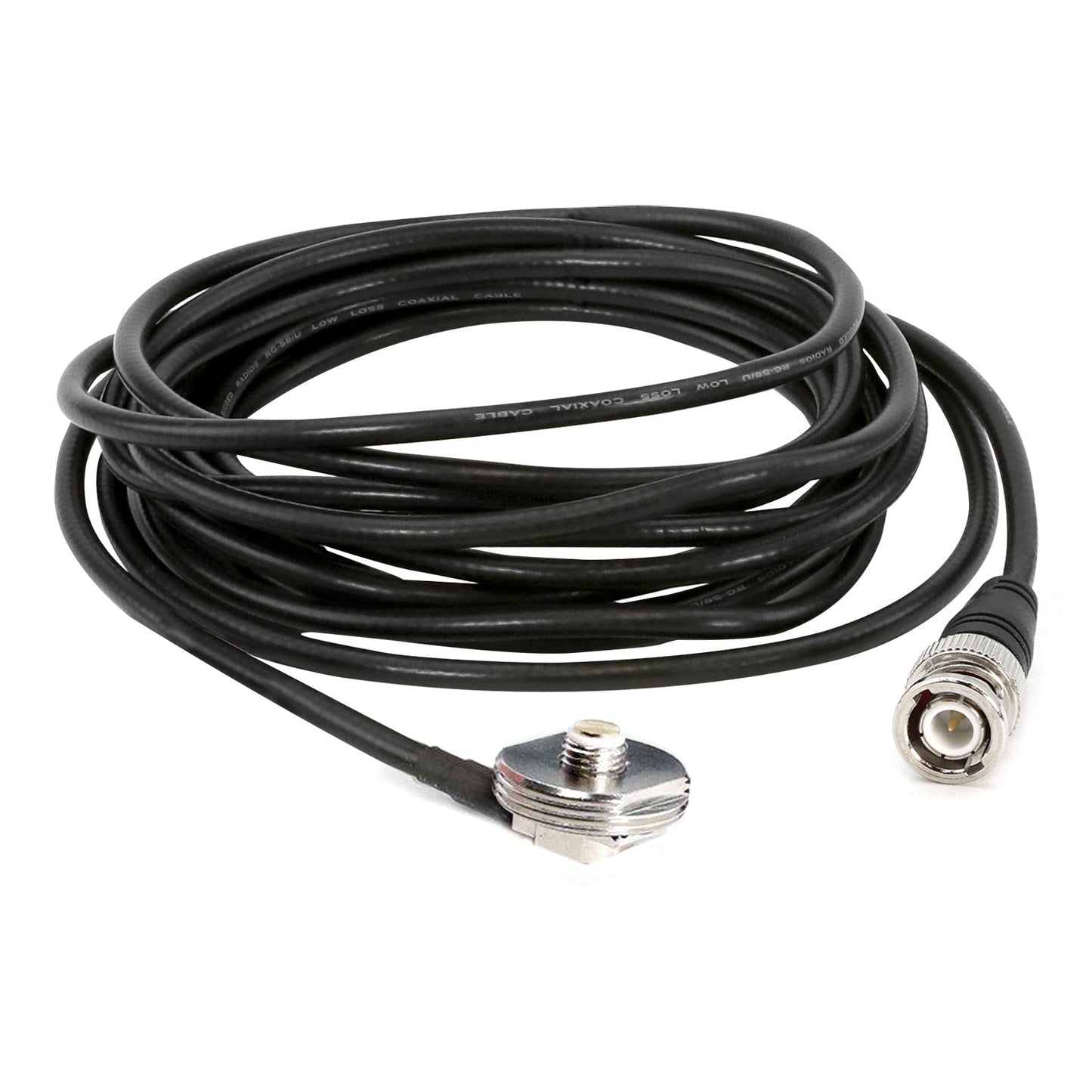 Rugged Radios NMO-MT-BNC 15 Ft Antenna Coax Cable with BNC Connector and 3/8 NMO Mount