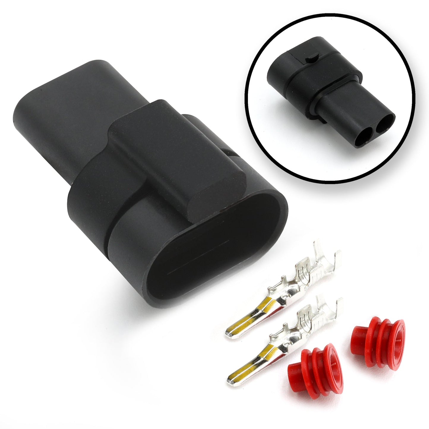 Rugged Radios PLUG-WP-RM-M Waterproof Power Plug Connector Kit (Male) – Upgrade or Replacement