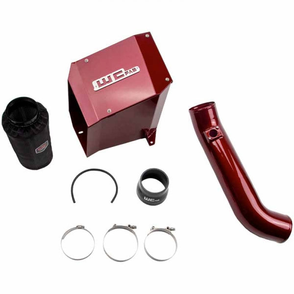 Wehrli Custom Fab WCF100190-RED 4" Intake Kit W/Air Box - WCFab Red