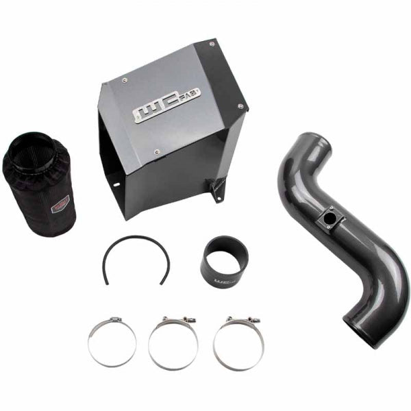 Wehrli Custom Fab WCF100192-FTB 4" Intake Kit W/Air Box Texture Black