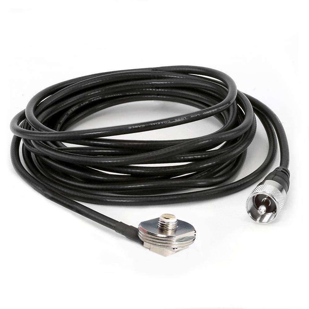 Rugged Radios NMO-MT-15 Antenna Coax Cable with 3/8 NMO Mount - 15 Feet