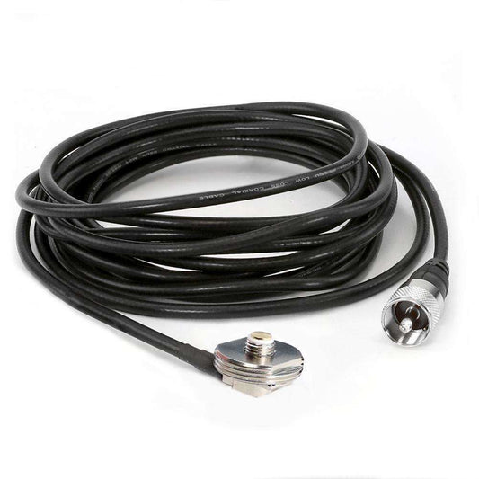 Rugged Radios NMO-MT-15 Antenna Coax Cable with 3/8 NMO Mount - 15 Feet