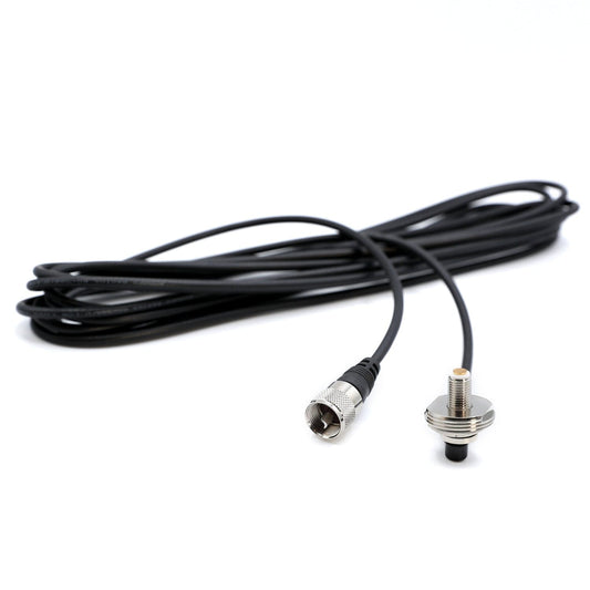 Rugged Radios NMO-TM-U 17 Ft Antenna Coax Cable with 3/8  NMO (TM) Thick Mount