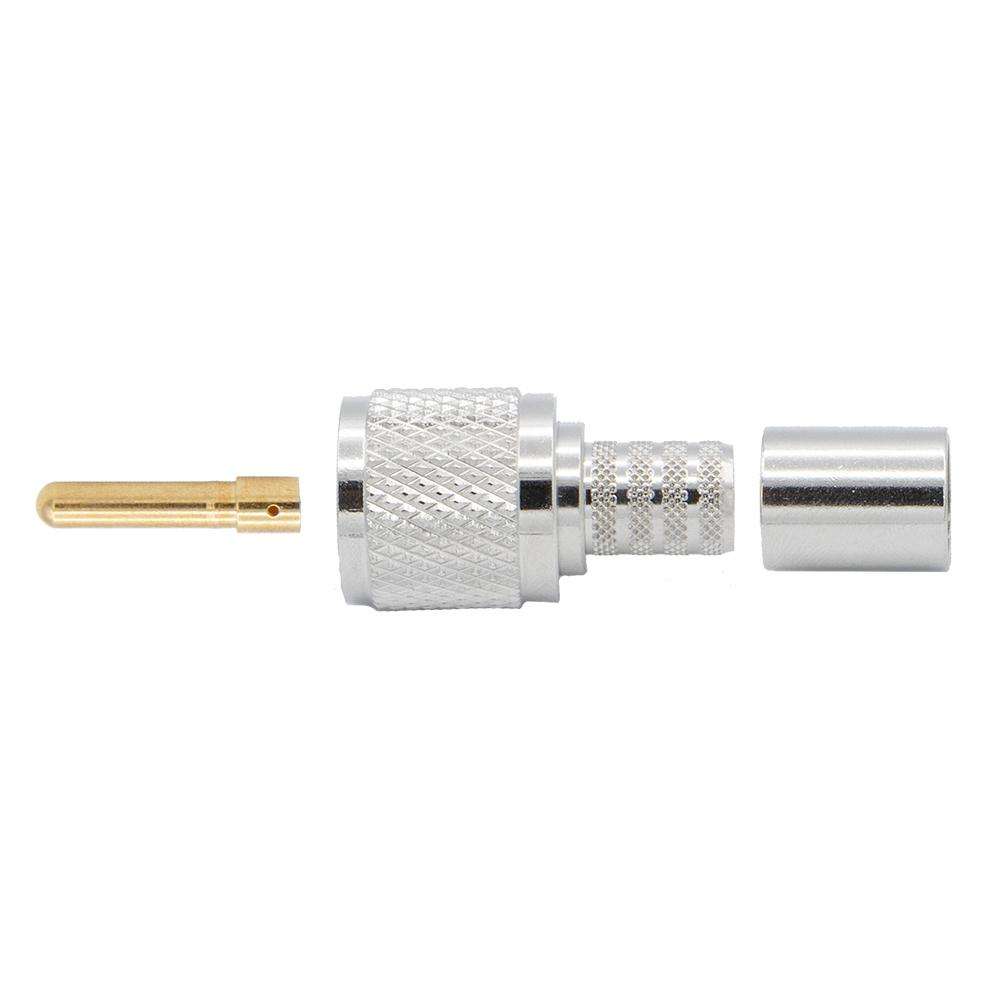 Rugged Radios UHF-CONN-M-LMR400 Crimp-on Male PL-259 UHF Connector for Rugged LMR400-UF - RG8 Cable